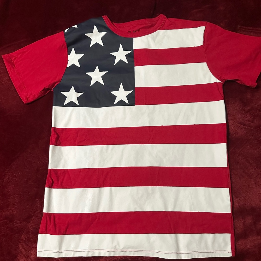 Boy’s American flag shirt